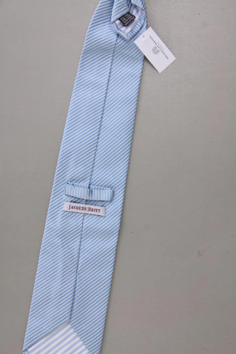 Jacques Britt Seidenkrawatte für Herren blau - Image 3