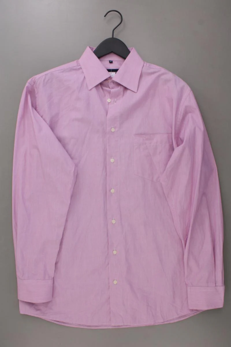 A.W. Dunmore Langarmhemd für Herren Gr. Hemdgröße 41 rosa aus Baumwolle