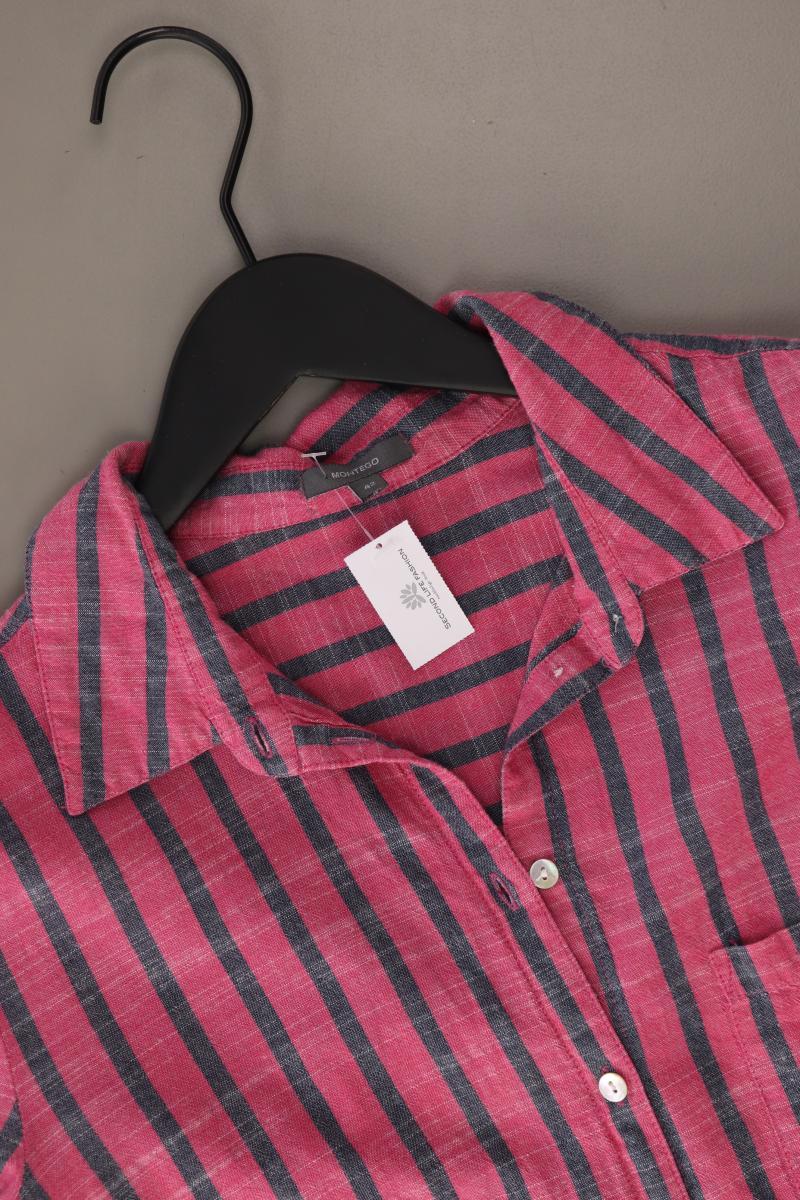 Montego Langarmbluse Gr. 42 gestreift pink aus Baumwolle - Image 3