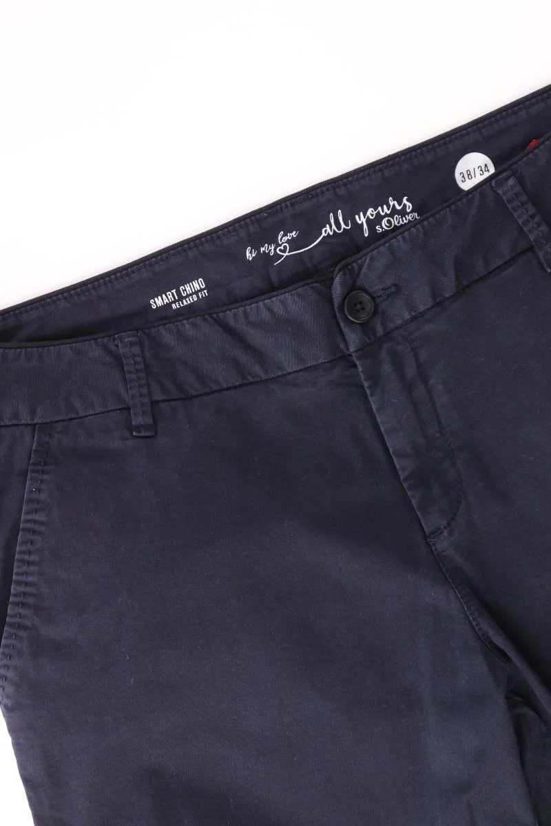 s.Oliver Hose Gr. 38/L34 blau aus Baumwolle - Image 3