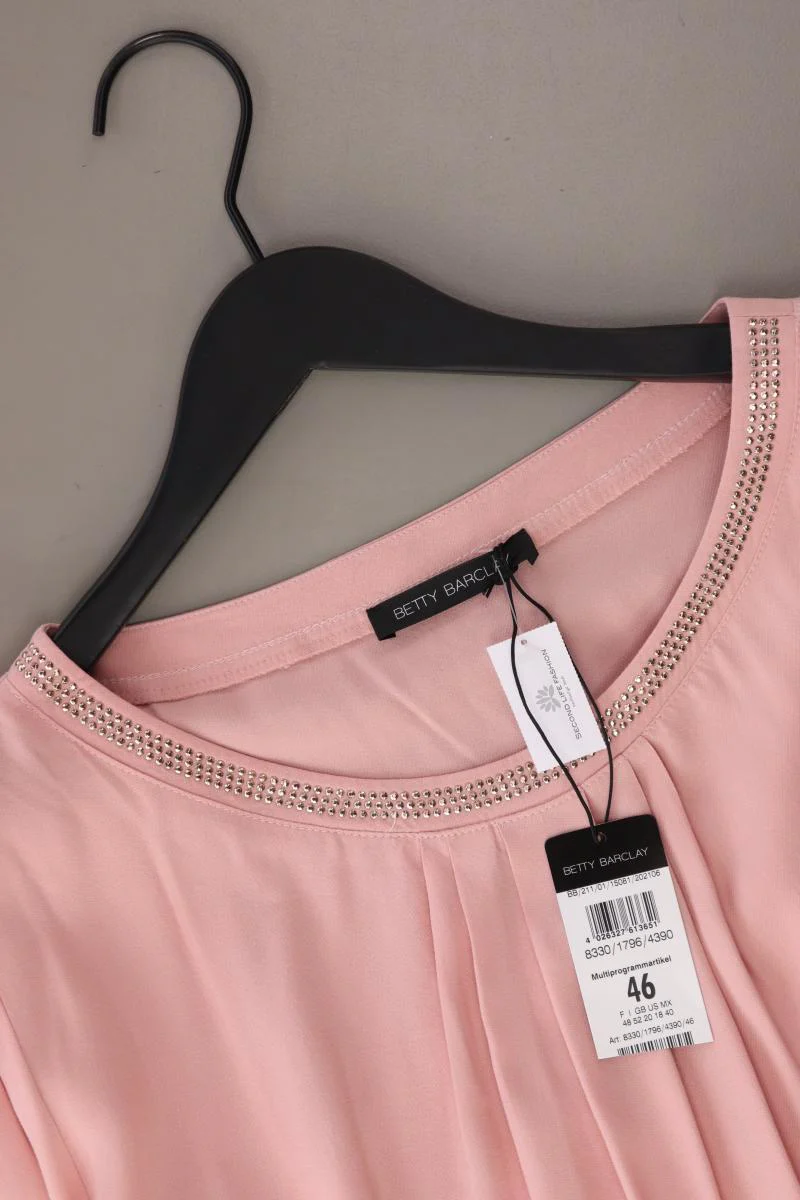 Betty Barclay Regular Bluse Gr. 46 neu mit Etikett 3/4 Ärmel rosa aus Viskose - Image 3