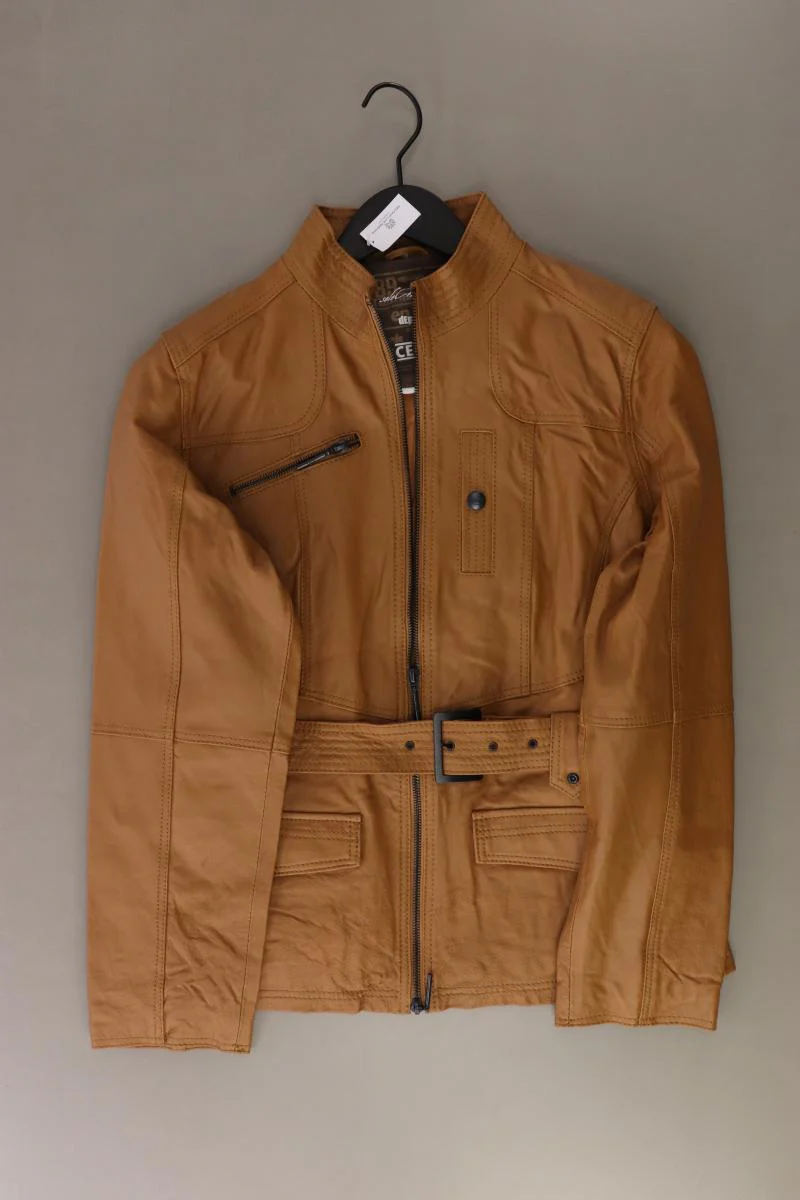 Cecil Kunstlederjacke Gr. M mit Gürtel braun aus Polyurethan