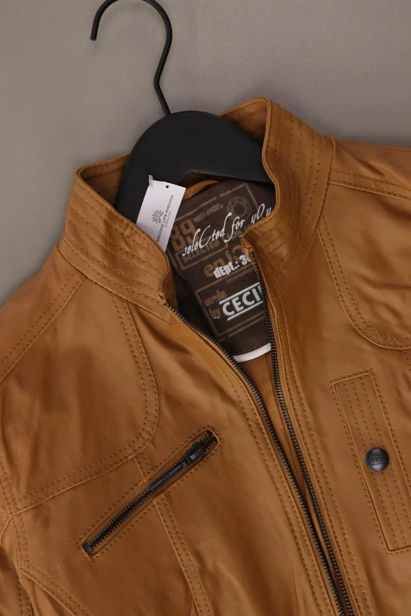 Cecil Kunstlederjacke Gr. M mit Gürtel braun aus Polyurethan - Image 3