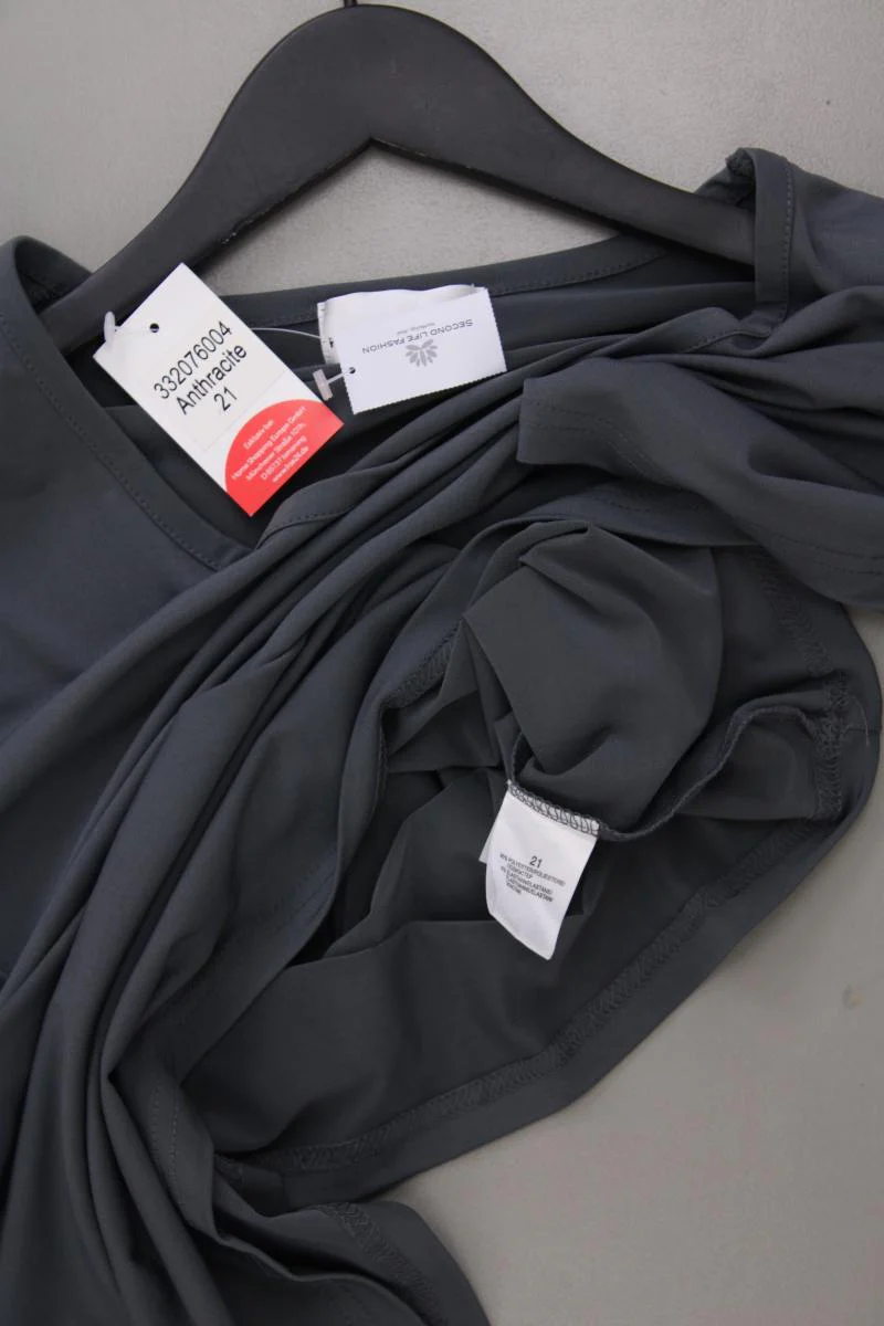 Helena Vera T-Shirt Gr. Kurzgröße 21 neu mit Etikett Kurzarm grau aus Polyester - Image 3