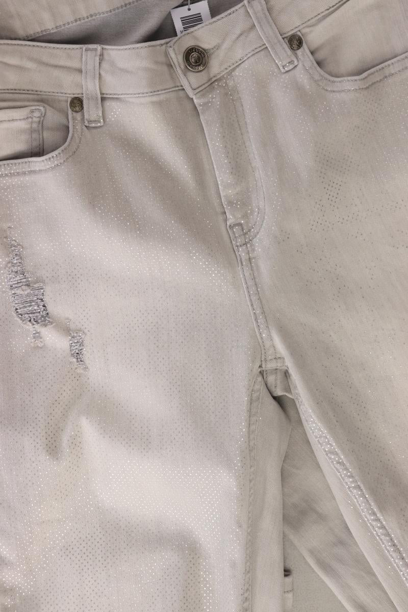 Monari Straight Jeans Gr. 36 grau aus Baumwolle - Image 4