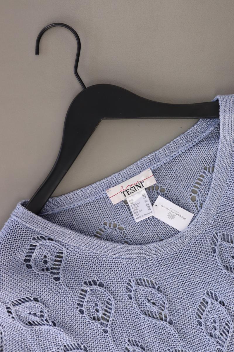 Linea Tesini Langarmpullover Gr. 48 blau aus Polyester - Image 3