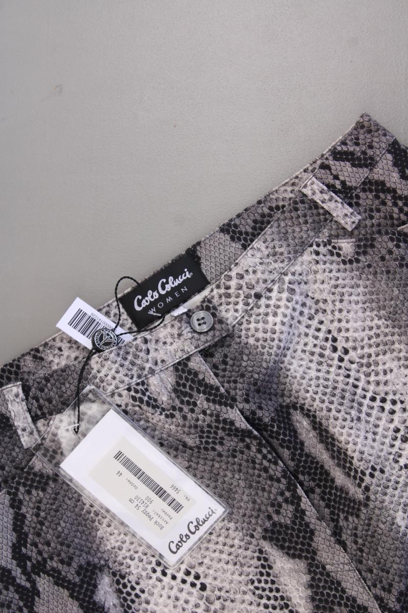 Carlo Colucci Rock Gr. 44 mit Tierdruck neu mit Etikett grau aus Baumwolle - Image 2