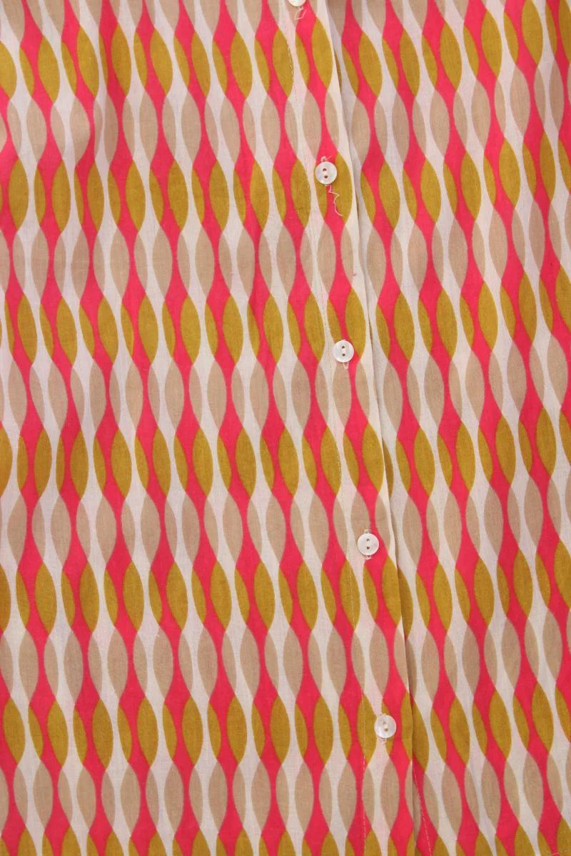 Bagatelle France Bluse Gr. S geometrisches Muster Langarm mehrfarbig - Image 3