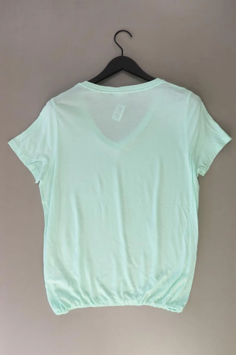 Street One Shirt mit V-Ausschnitt Gr. 42 Kurzarm grün aus Baumwolle - Image 2