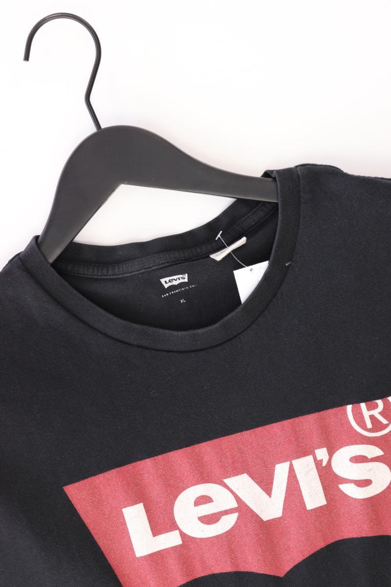 Levi's Printshirt für Herren Gr. XL Kurzarm schwarz aus Baumwolle - Image 3