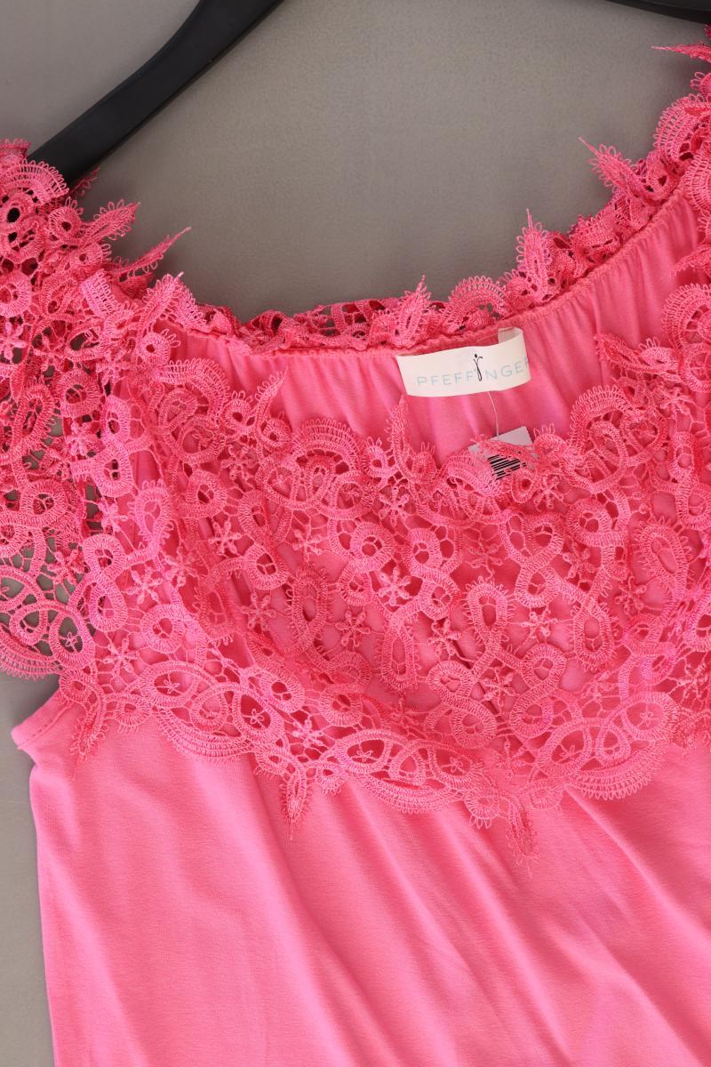 Pfeffinger Kurzarmbluse Gr. 46 pink aus Viskose - Image 4