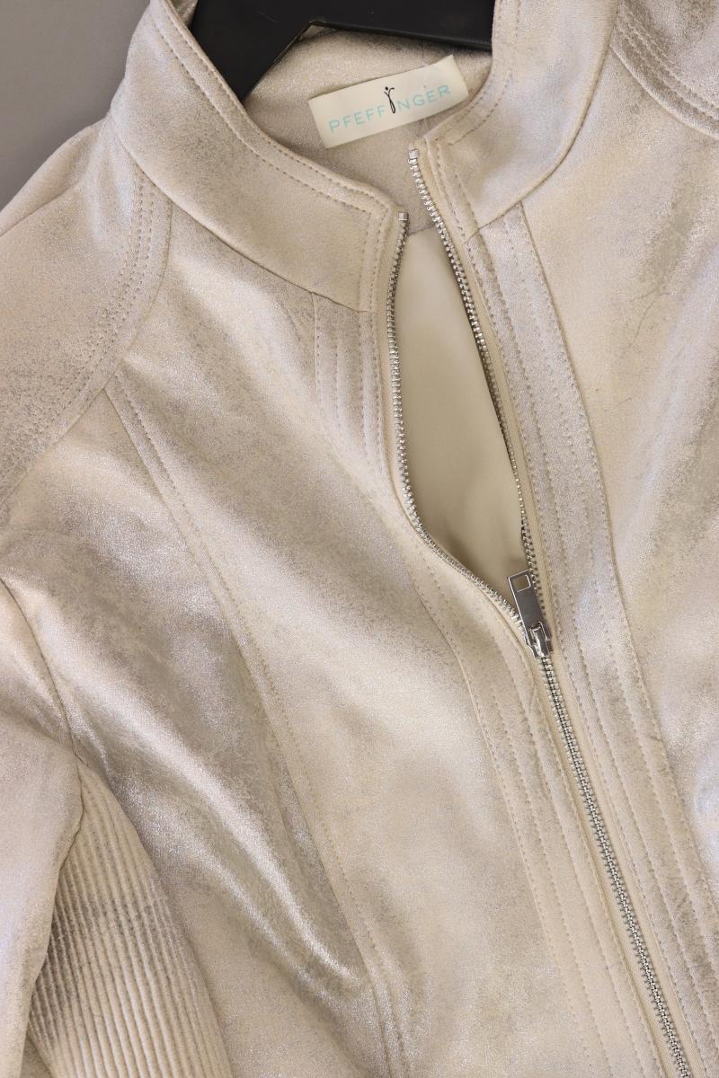 Pfeffinger Regular Jacke Gr. 46 neuwertig silber aus Polyester - Image 4