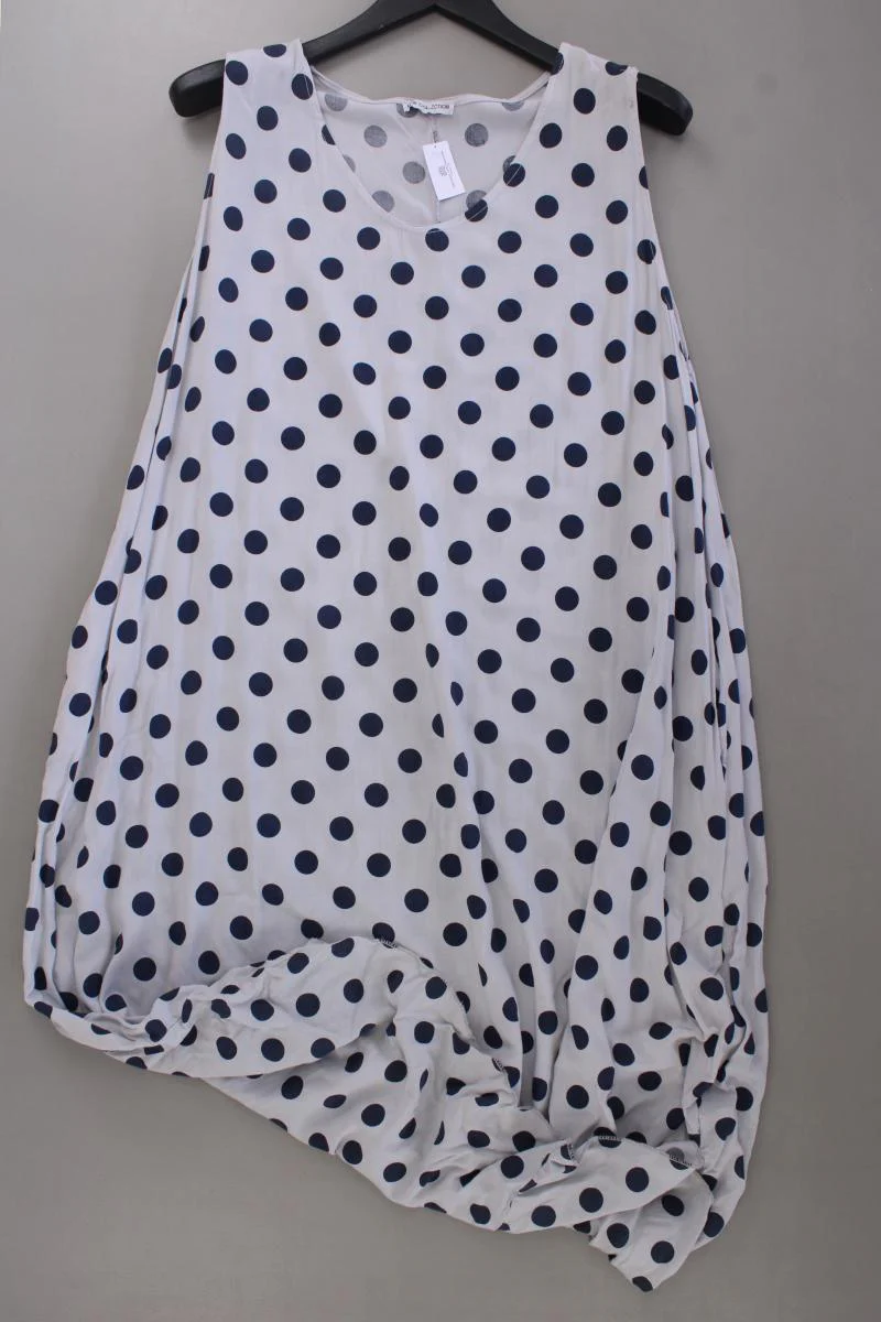 New Collection Maxikleid Gr. OneSize gepunktet Ärmellos grau aus Viskose