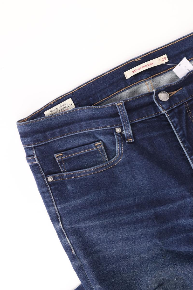 Levi's Straight Jeans Gr. W29 Modell 312 blau aus Baumwolle - Image 4