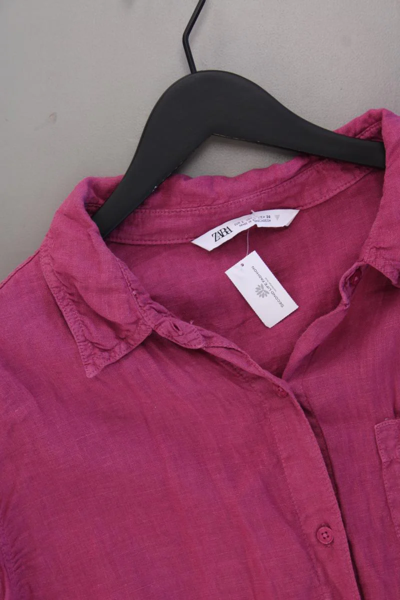 Zara Langarmbluse Gr. L lila - Image 2
