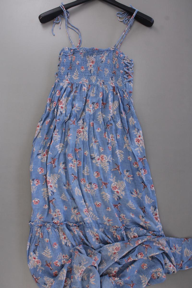 edc by Esprit Maxikleid Gr. 32 mit Blumenmuster Träger blau aus Modal - Image 4