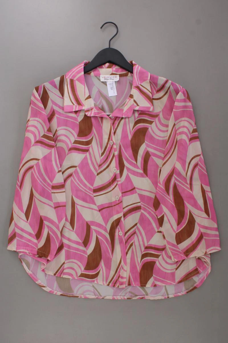 Lola & Liza Oversize-Bluse Gr. 42 neuwertig 3/4 Ärmel pink aus Polyester