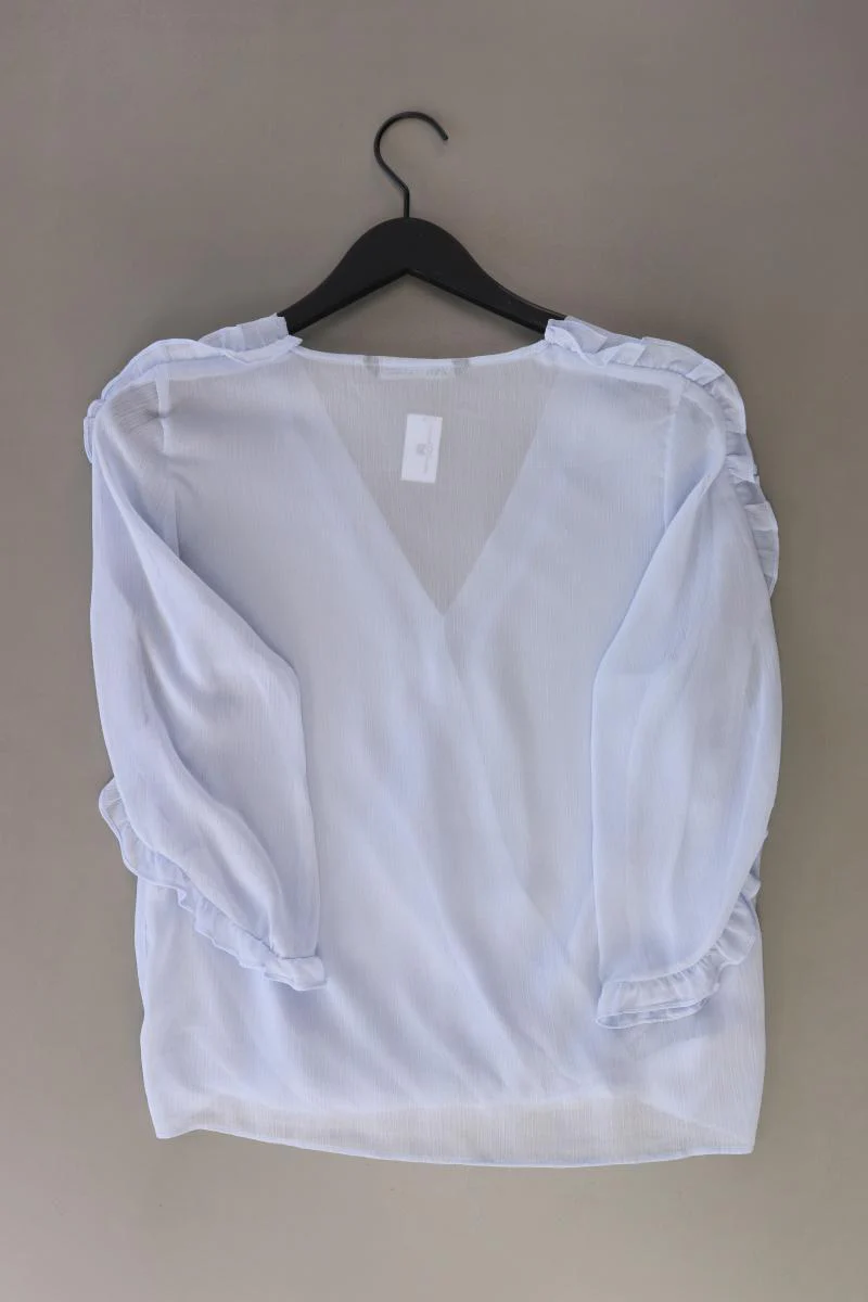 Zara Regular Bluse Gr. M 3/4 Ärmel blau aus Polyester - Image 2