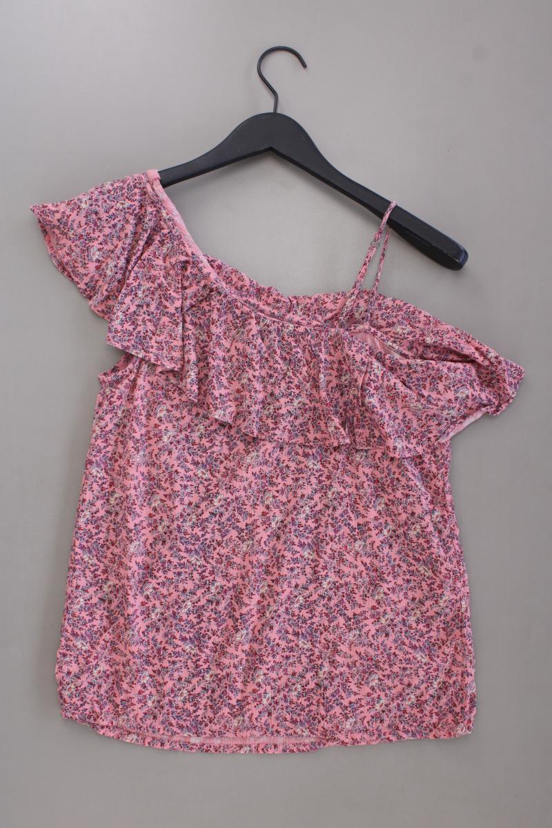 Hollister Kurzarmbluse Gr. S mit Blumenmuster rosa aus Viskose - Image 4