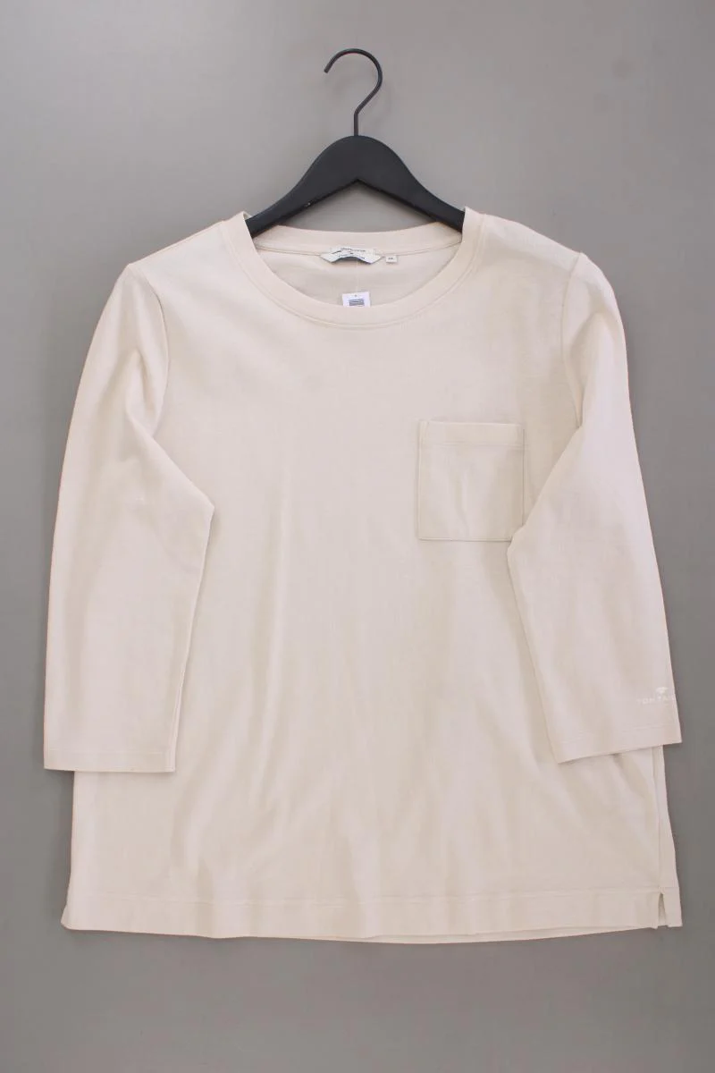 Tom Tailor Classic Shirt Gr. XL neuwertig 3/4 Ärmel creme aus Baumwolle