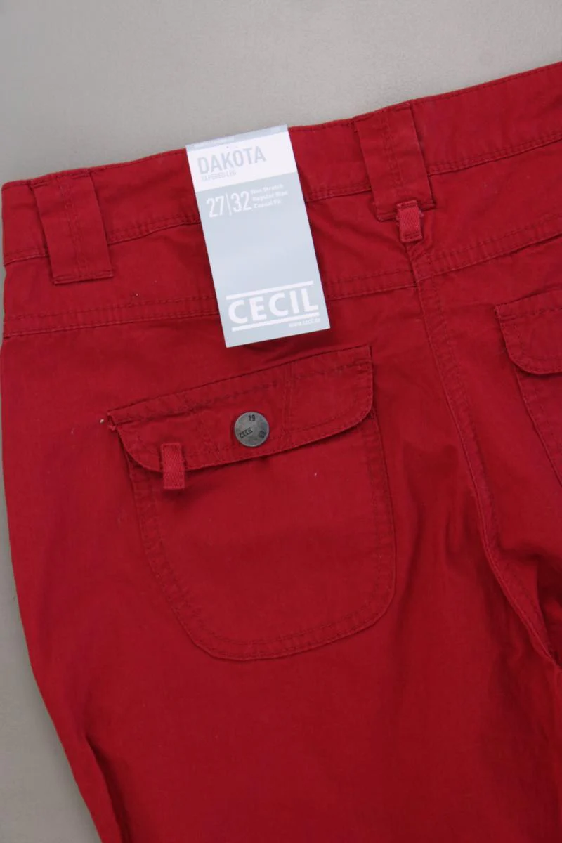 Cecil Hose Gr. W27/L32 neu mit Etikett Modell Dakota rot aus Baumwolle - Image 3