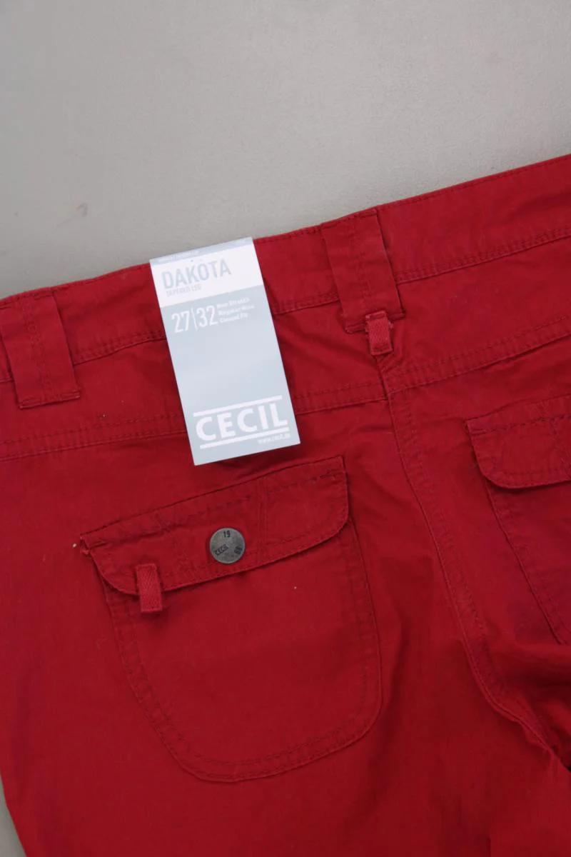 Cecil Hose Gr. W27/L32 neu mit Etikett Modell Dakota rot aus Baumwolle - Image 4
