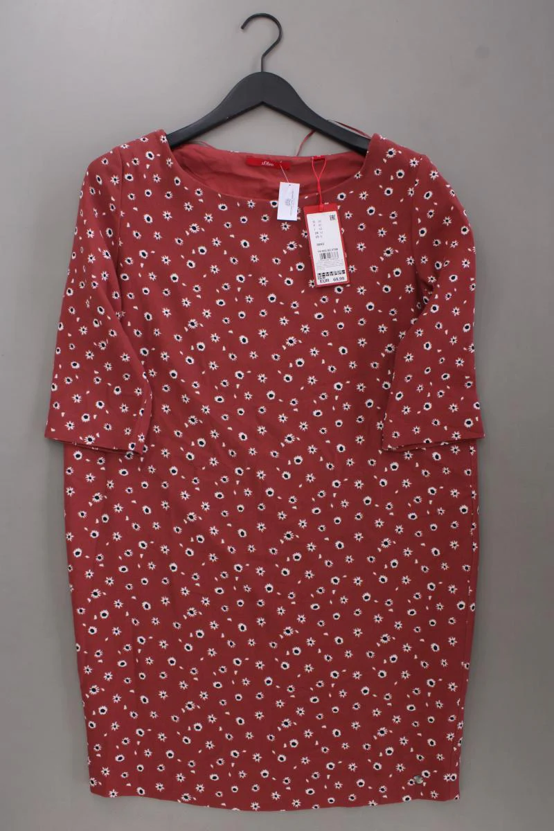 s.Oliver Midikleid Gr. 38 mit Blumenmuster neu mit Etikett Neupreis: 69,99€! rot