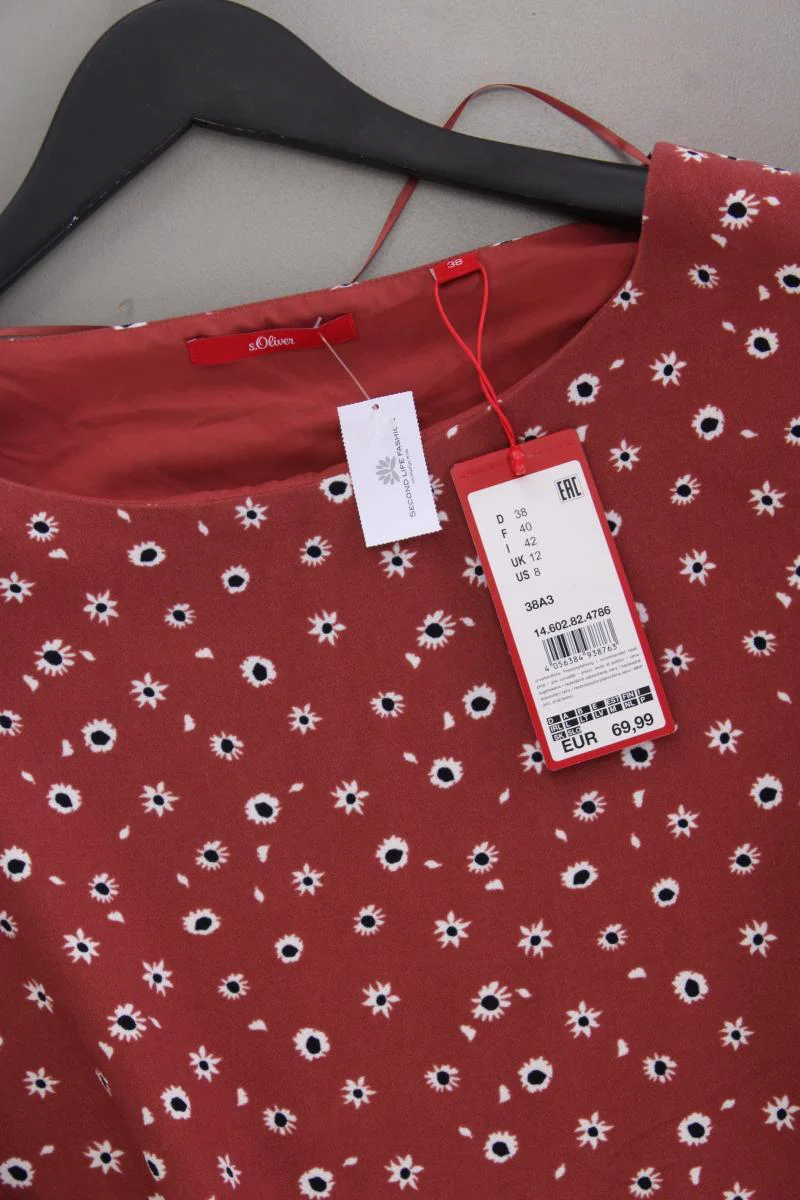 s.Oliver Midikleid Gr. 38 mit Blumenmuster neu mit Etikett Neupreis: 69,99€! rot - Image 2