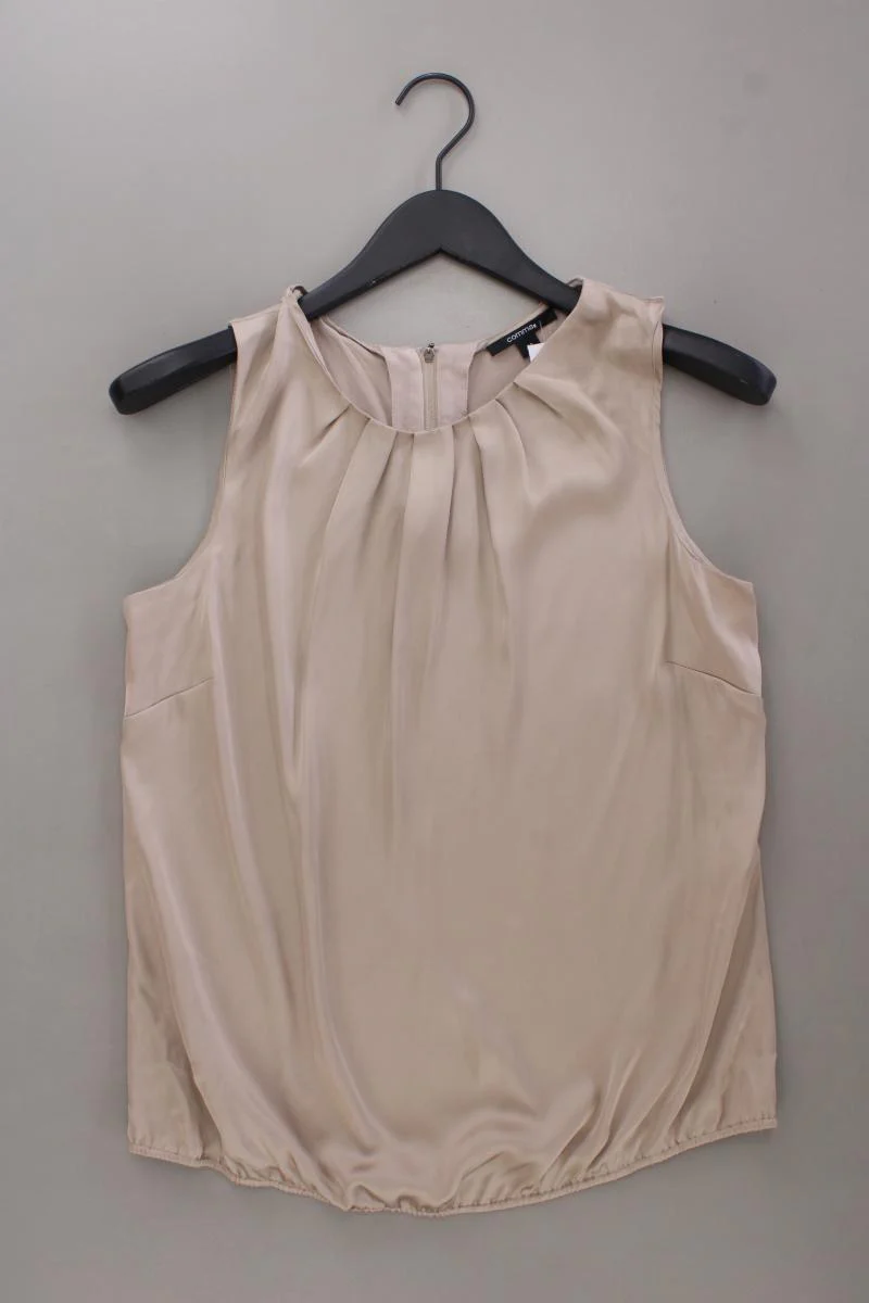 comma, Ärmellose Bluse Gr. 40 creme aus Polyester