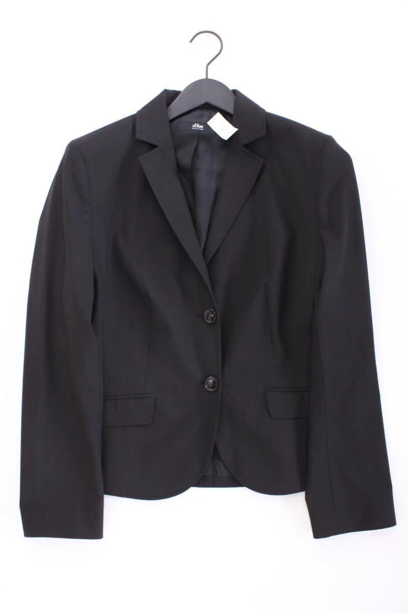 s.Oliver Selection Classic Blazer Gr. 40 schwarz aus Polyester