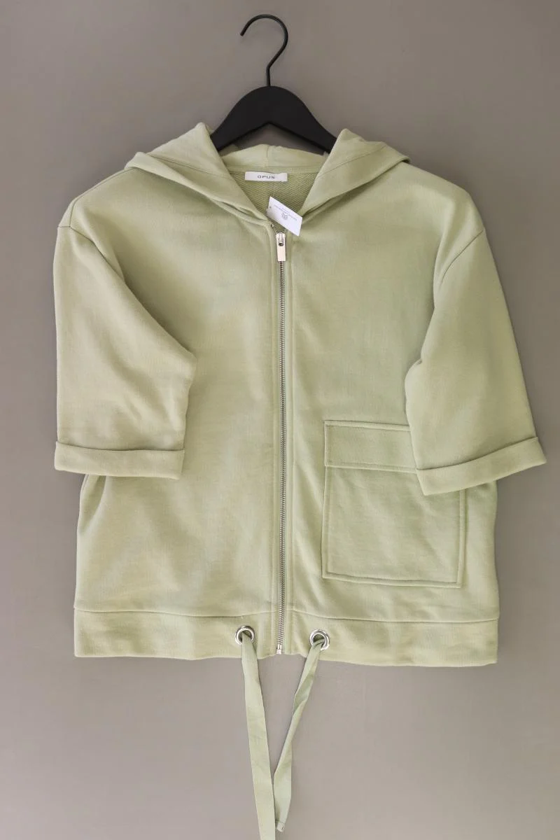 Opus Cardigan Gusanna Gr. 36 neuwertig 3/4 Ärmel grün aus Baumwolle