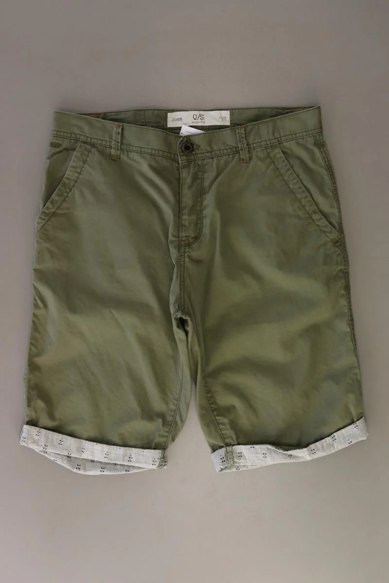 QS by s.Oliver Shorts für Herren Gr. W30 olivgrün aus Baumwolle