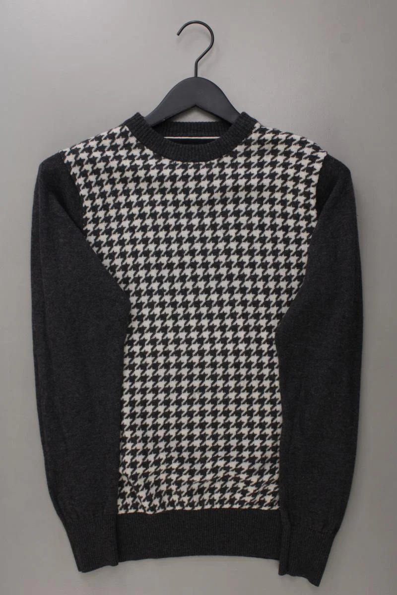 Tommy Hilfiger Wollpullover für Herren Gr. S hahnentritt grau