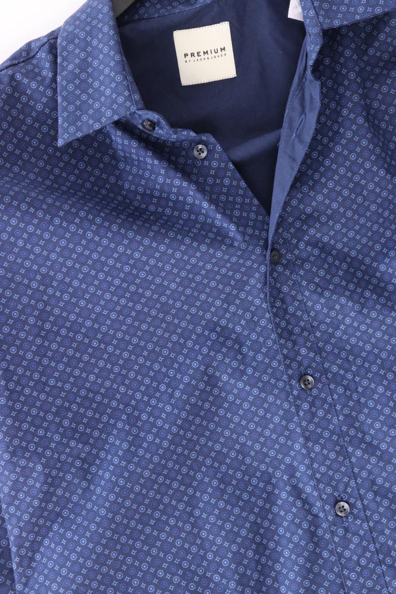 Jack & Jones Langarmhemd für Herren Gr. M blau aus Baumwolle - Image 4
