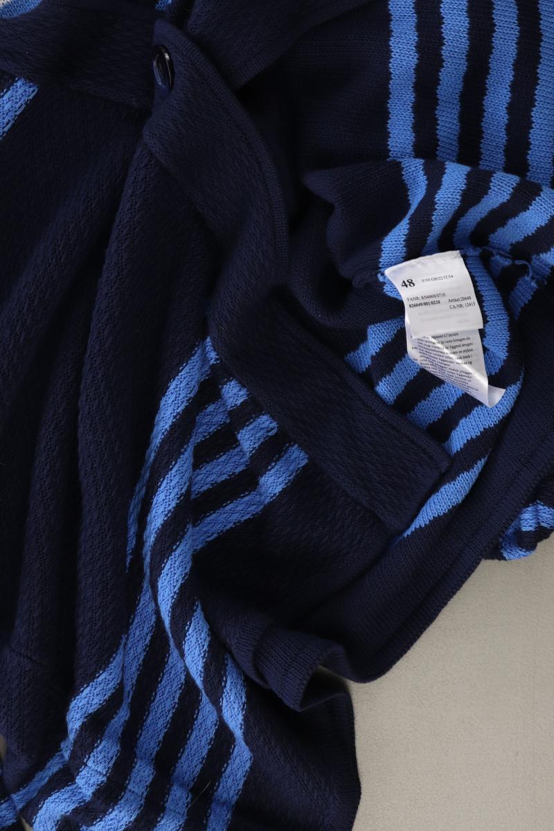 Basler Strickjacke Gr. 48 Langarm blau aus Baumwolle - Image 4