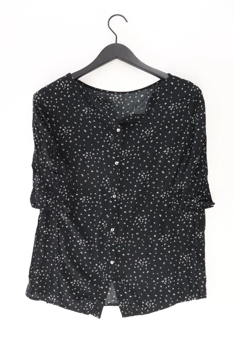 Esprit Regular Bluse Gr. 40 3/4 Ärmel schwarz aus Viskose - Image 2