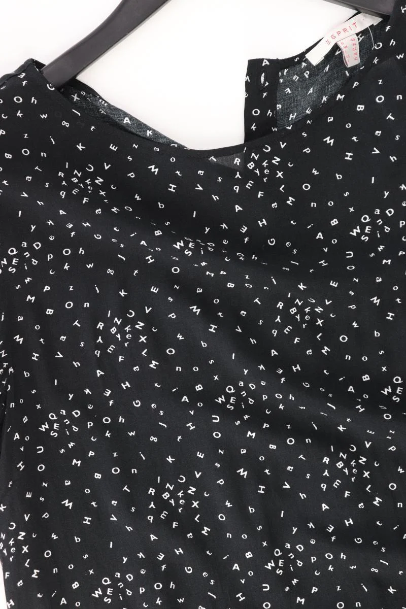 Esprit Regular Bluse Gr. 40 3/4 Ärmel schwarz aus Viskose - Image 4