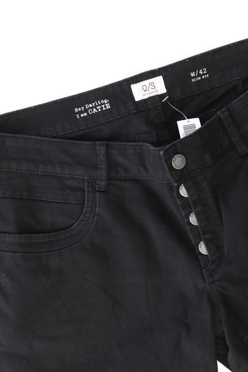 QS by s.Oliver 3/4 Jeans Gr. 42 Modell Catie schwarz aus Baumwolle - Image 3