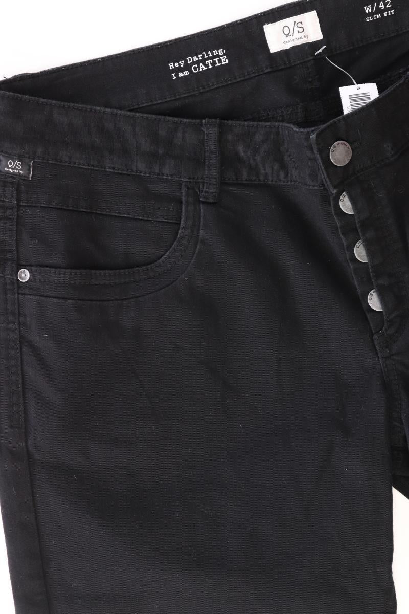 QS by s.Oliver 3/4 Jeans Gr. 42 Modell Catie schwarz aus Baumwolle - Image 4