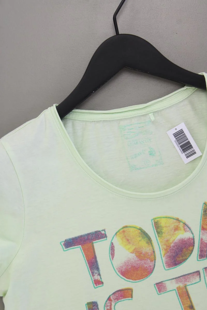 s'questo Printshirt Gr. 40 Kurzarm grün aus Baumwolle - Image 2