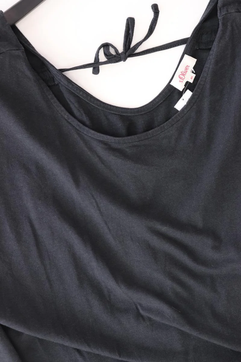 s.Oliver T-Shirt Gr. 44 Kurzarm schwarz aus Baumwolle - Image 4