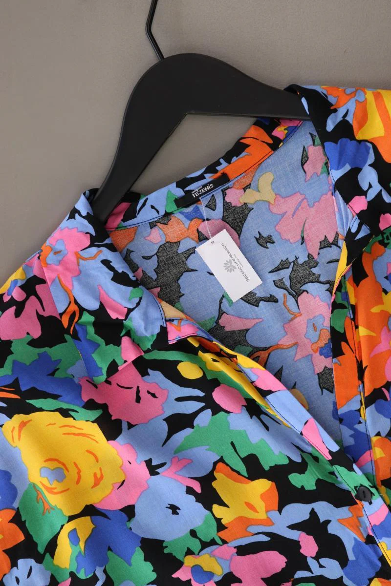 TEZENIS Kurzarmbluse Gr. M mit Blumenmuster mehrfarbig aus Viskose - Image 3
