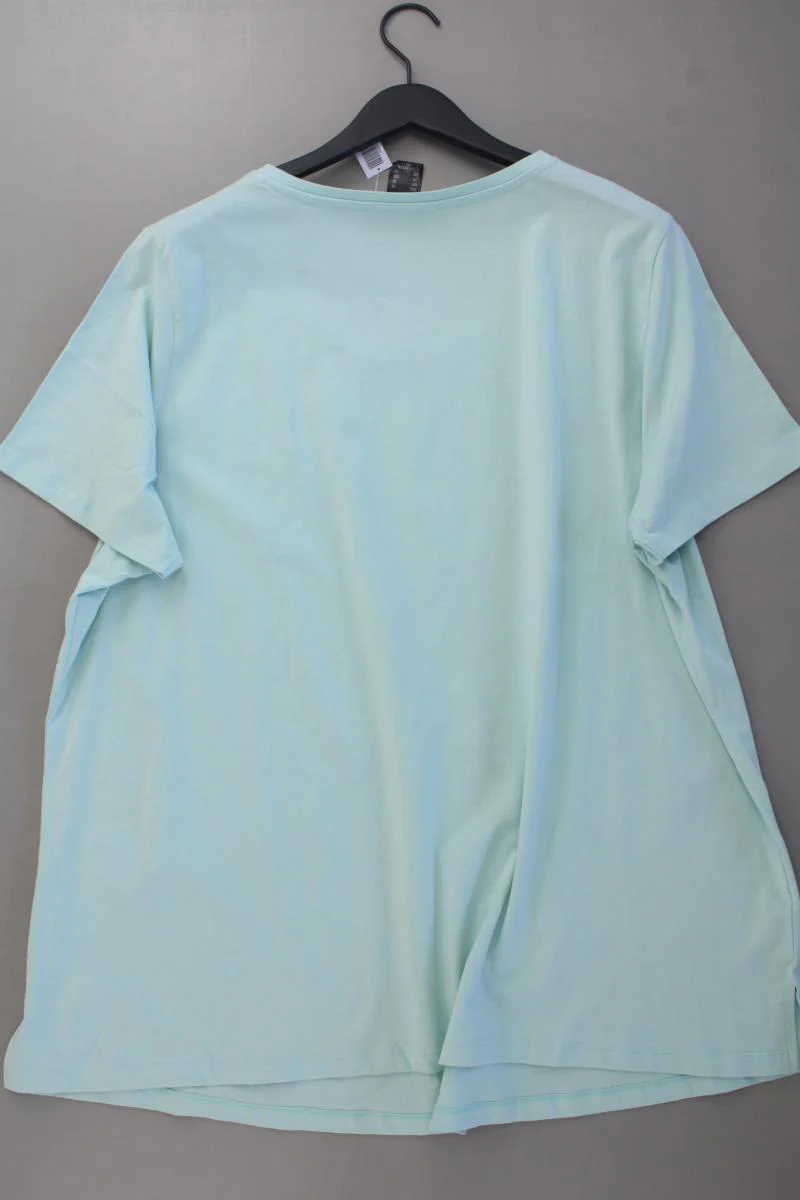 Janet & Joyce Printshirt Gr. 56 neuwertig Kurzarm blau aus Baumwolle - Image 4