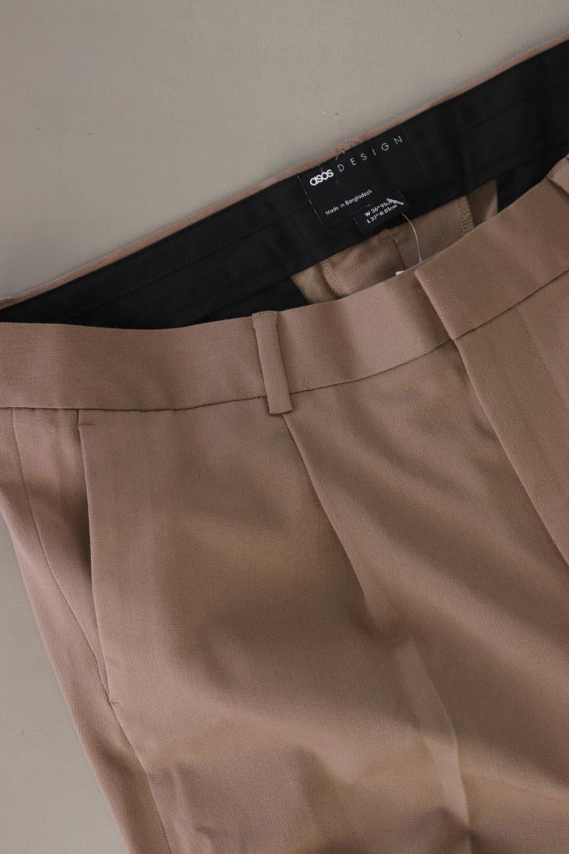 Asos Anzughose für Herren Gr. W36/L32 braun aus Polyester - Image 3