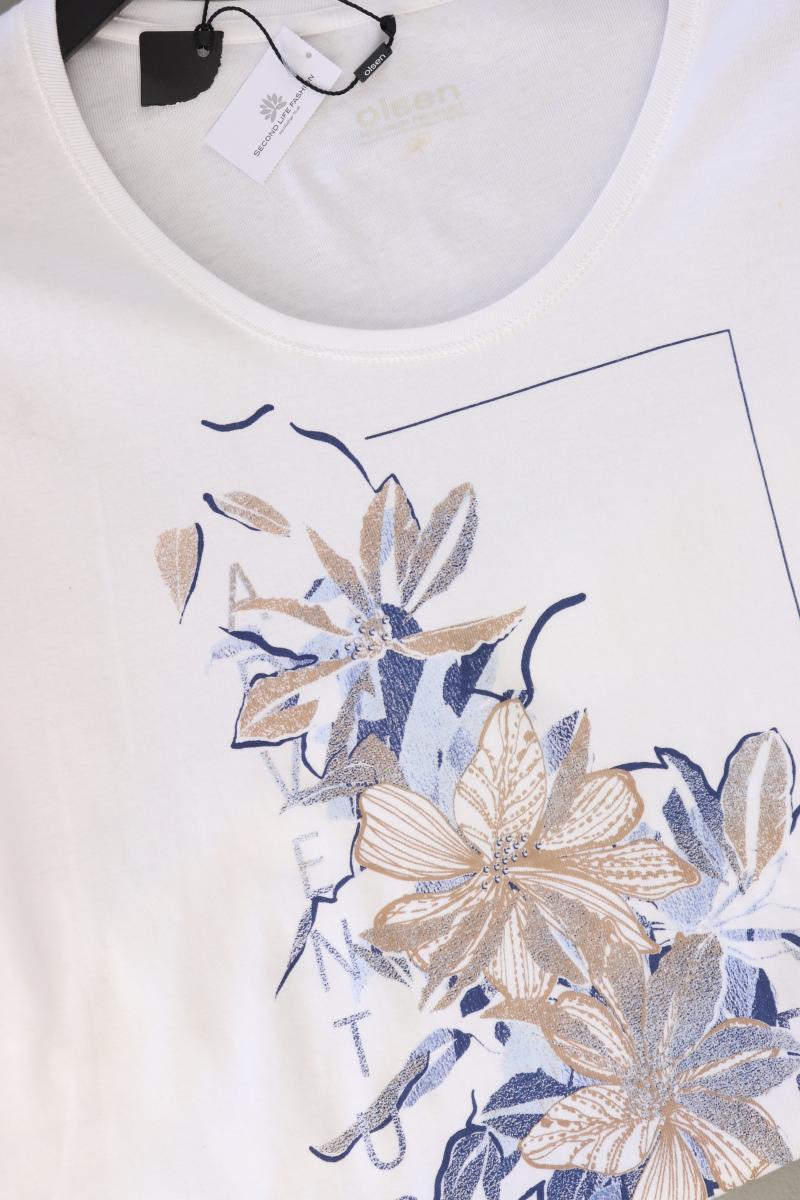 olsen Printshirt Gr. 48 neu mit Etikett Kurzarm weiß aus Baumwolle - Image 4