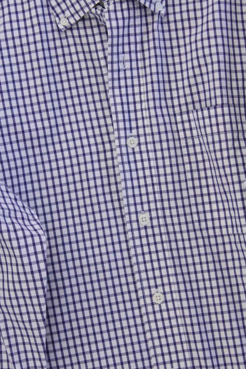 Springfield Langarmhemd für Herren Gr. L geometrisches Muster blau aus Baumwolle - Image 3