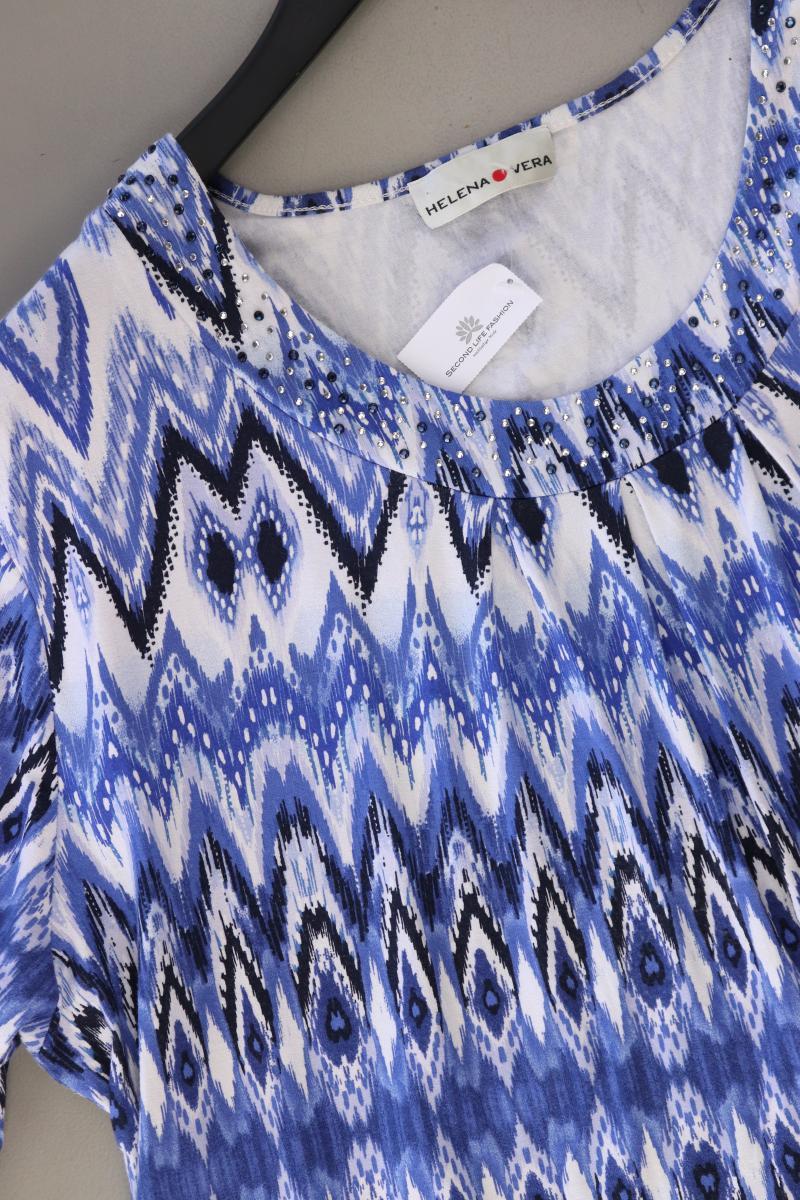 Helena Vera Printshirt Gr. 48 Kurzarm blau aus Viskose - Image 4