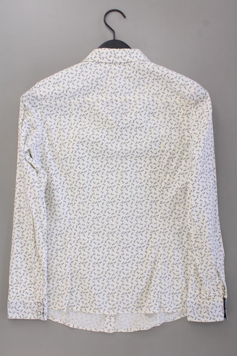 Esprit Bluse mit Scherenmuster Gr. S Langarm creme aus Baumwolle - Image 4