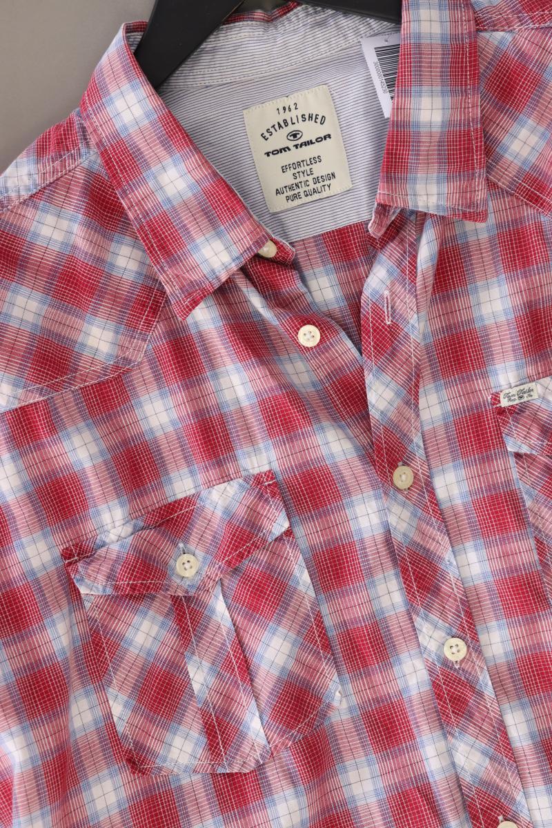 Tom Tailor Karohemd für Herren Gr. XXL kariert Kurzarm rot aus Baumwolle - Image 4