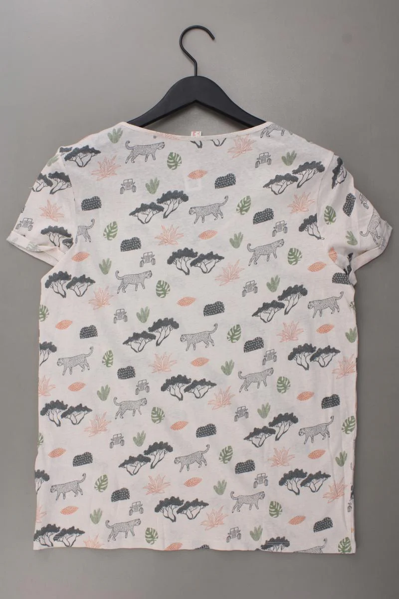 Esprit Printshirt Gr. XL mit Tierdruck Kurzarm creme aus Baumwolle - Image 4